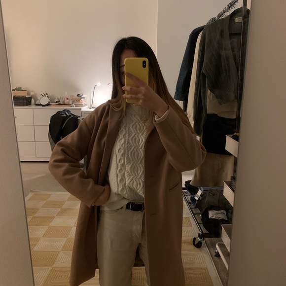 Coats | Everlane Cocoon Coat In Camel 